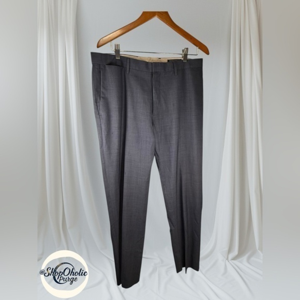 Wool Dress Pants 34 Tailored Slim Fit Gray Banana Republic